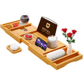 Bathtub Caddy Tray - Natural Wood