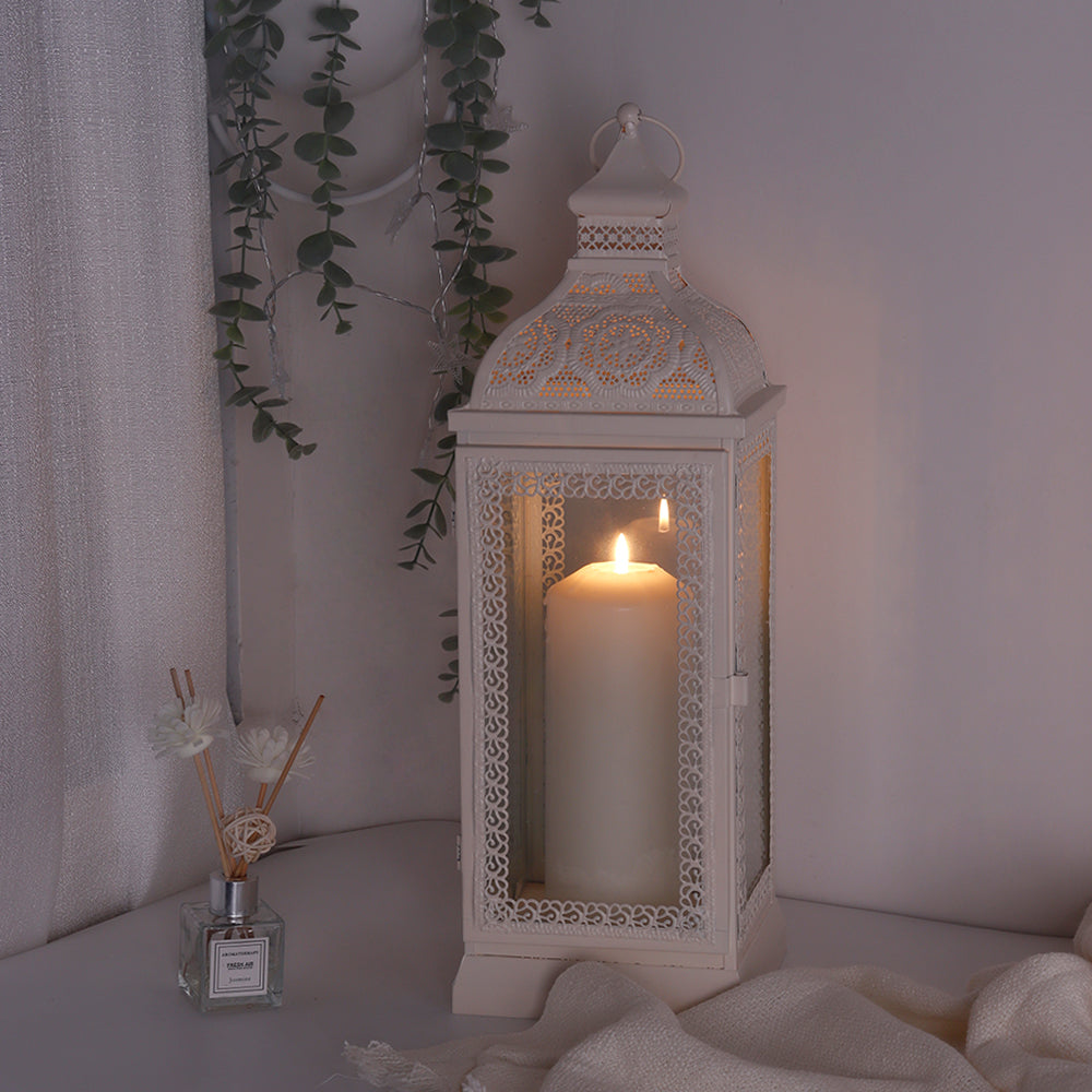 Rustic Metal Decorative Candle