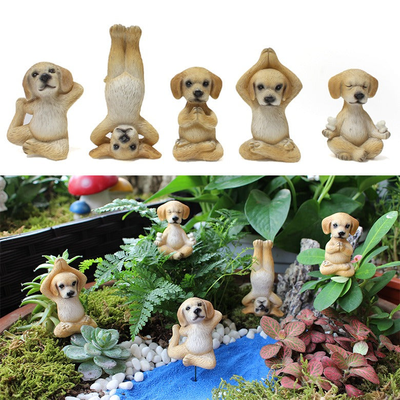 Mini Puppy Garden Ornament