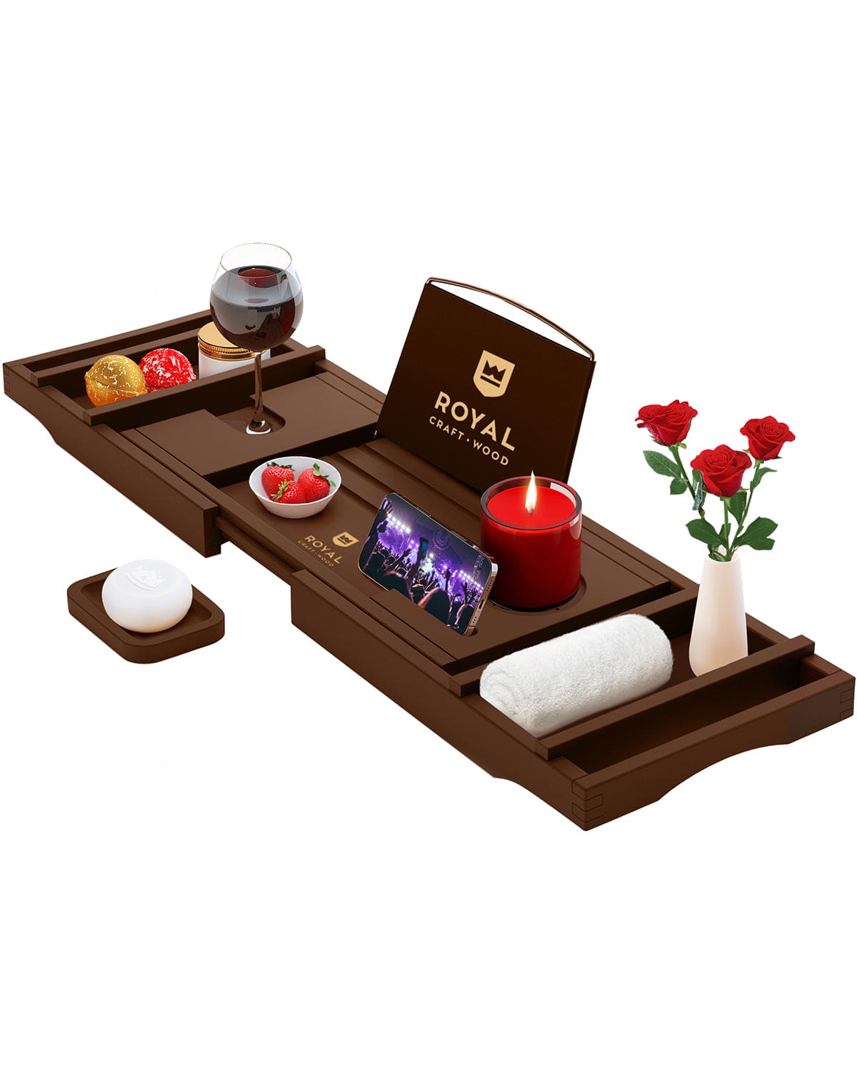 Bathtub Caddy Tray - Brown