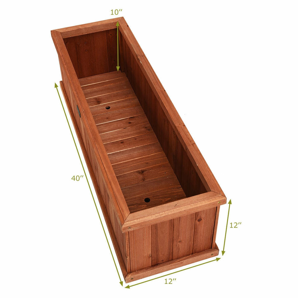 Wooden Decorative Planter Box
