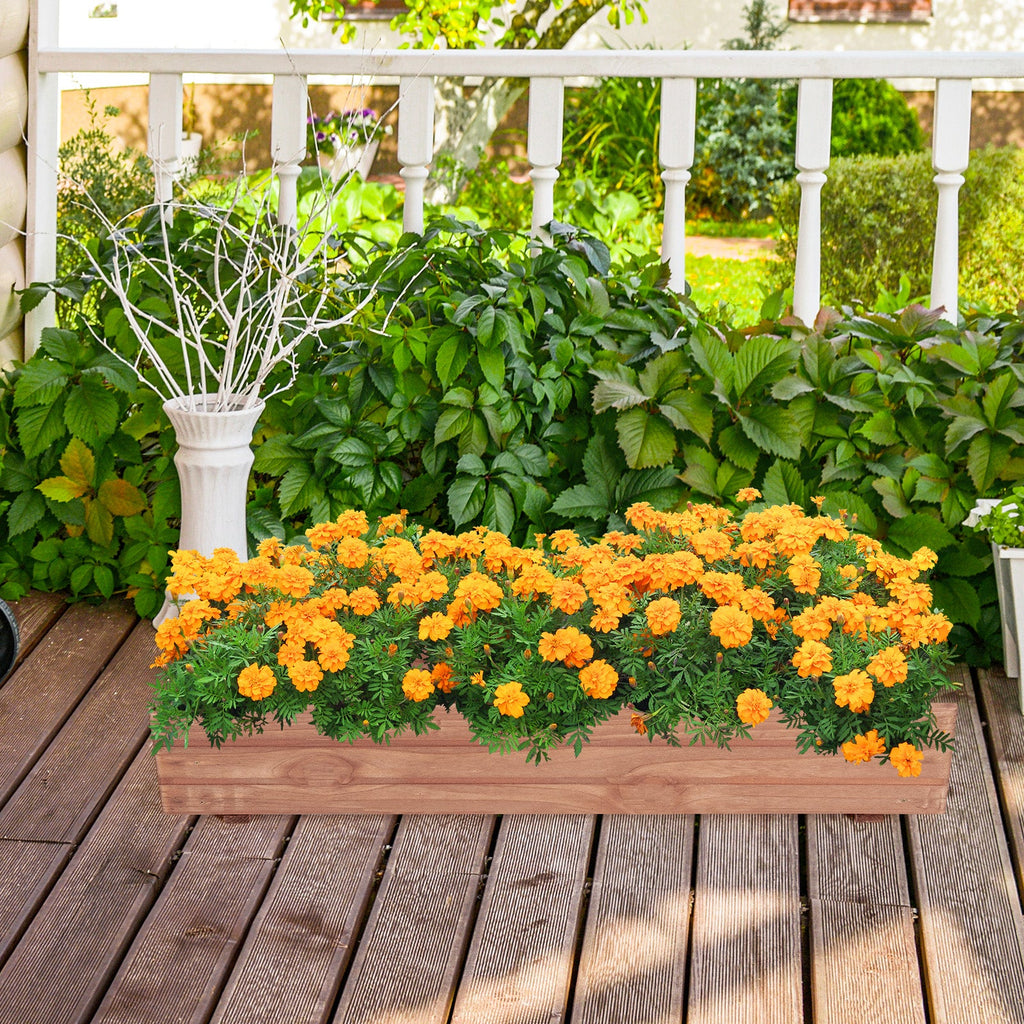 Light Wood Decorative Garden Bed