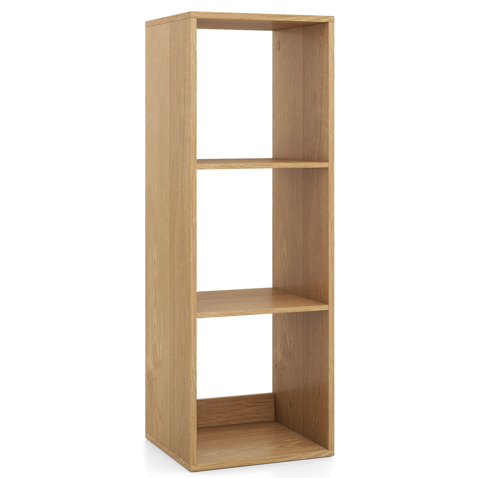 3 Cube Bookshelf with Back Guardrail