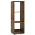 3 Cube Bookshelf with Back Guardrail