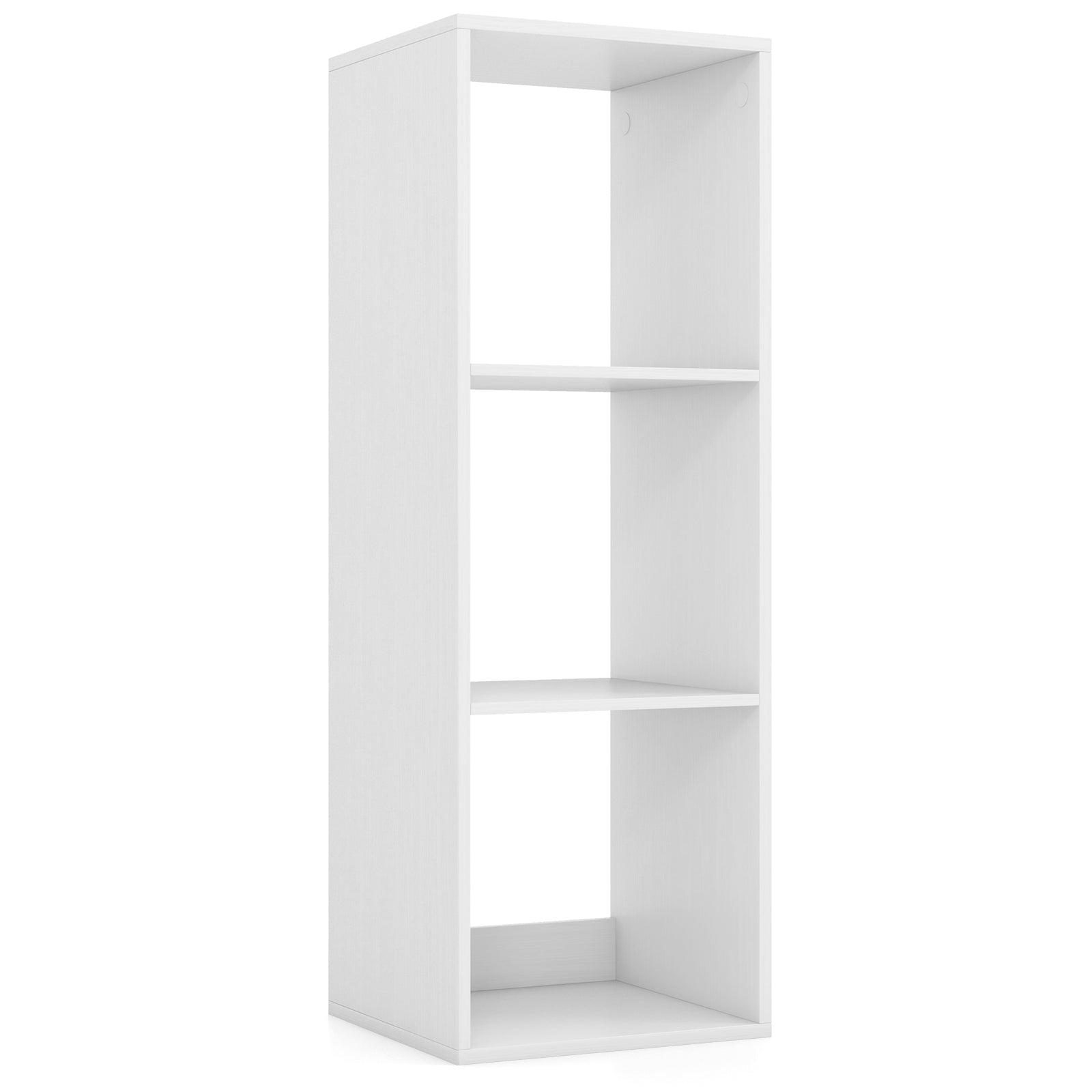 3 Cube Bookshelf with Back Guardrail