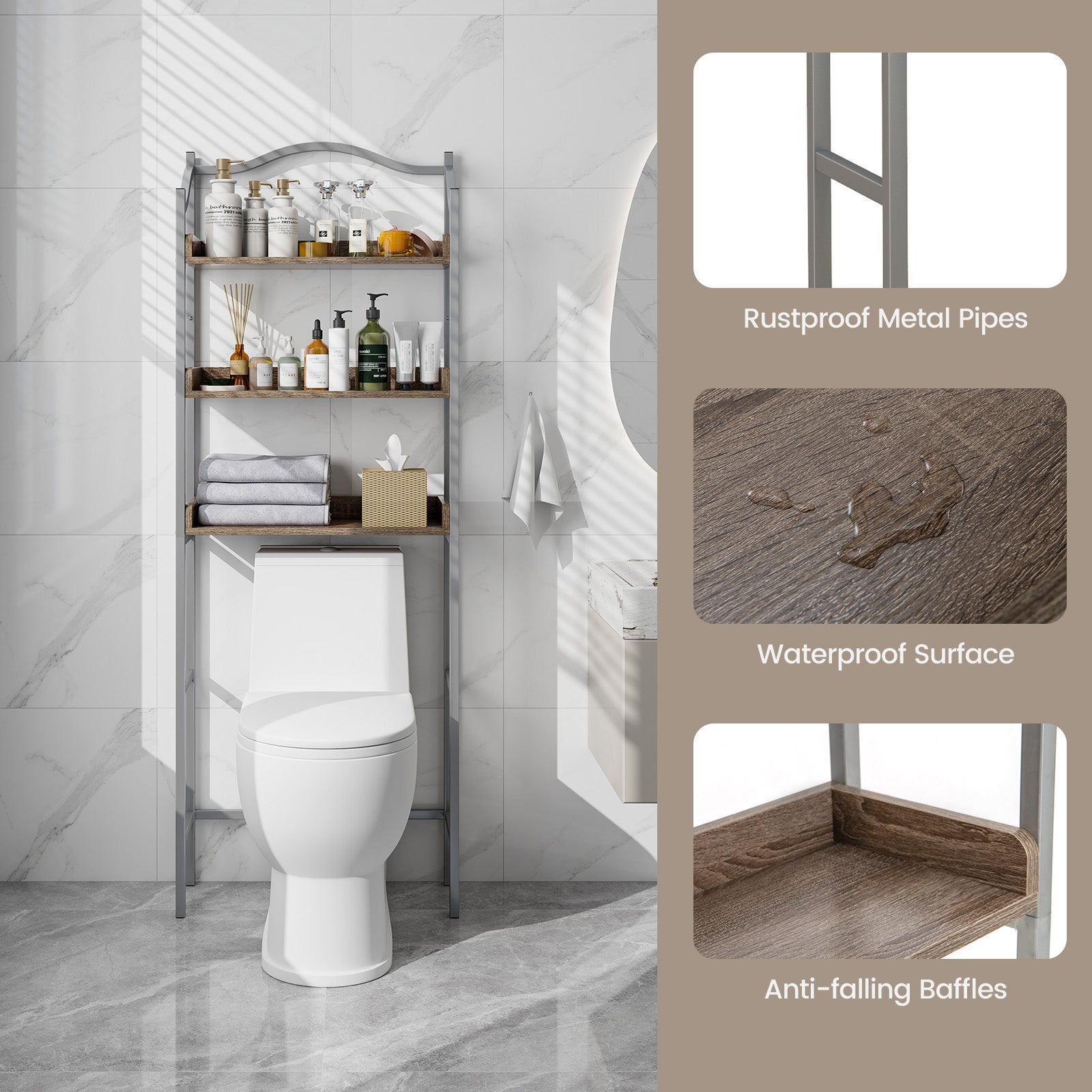 3-Tier Bathroom Space Saver