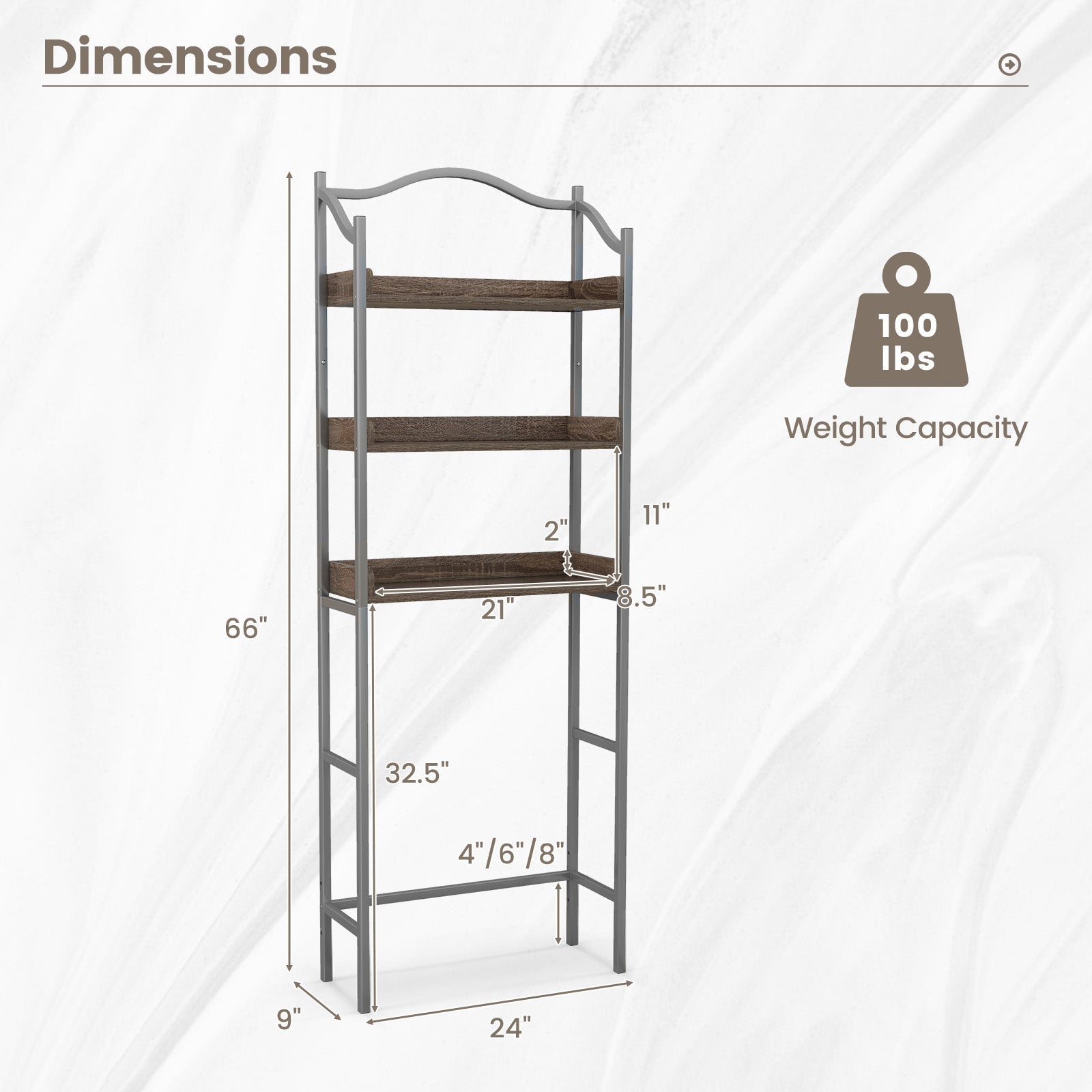 3-Tier Bathroom Space Saver