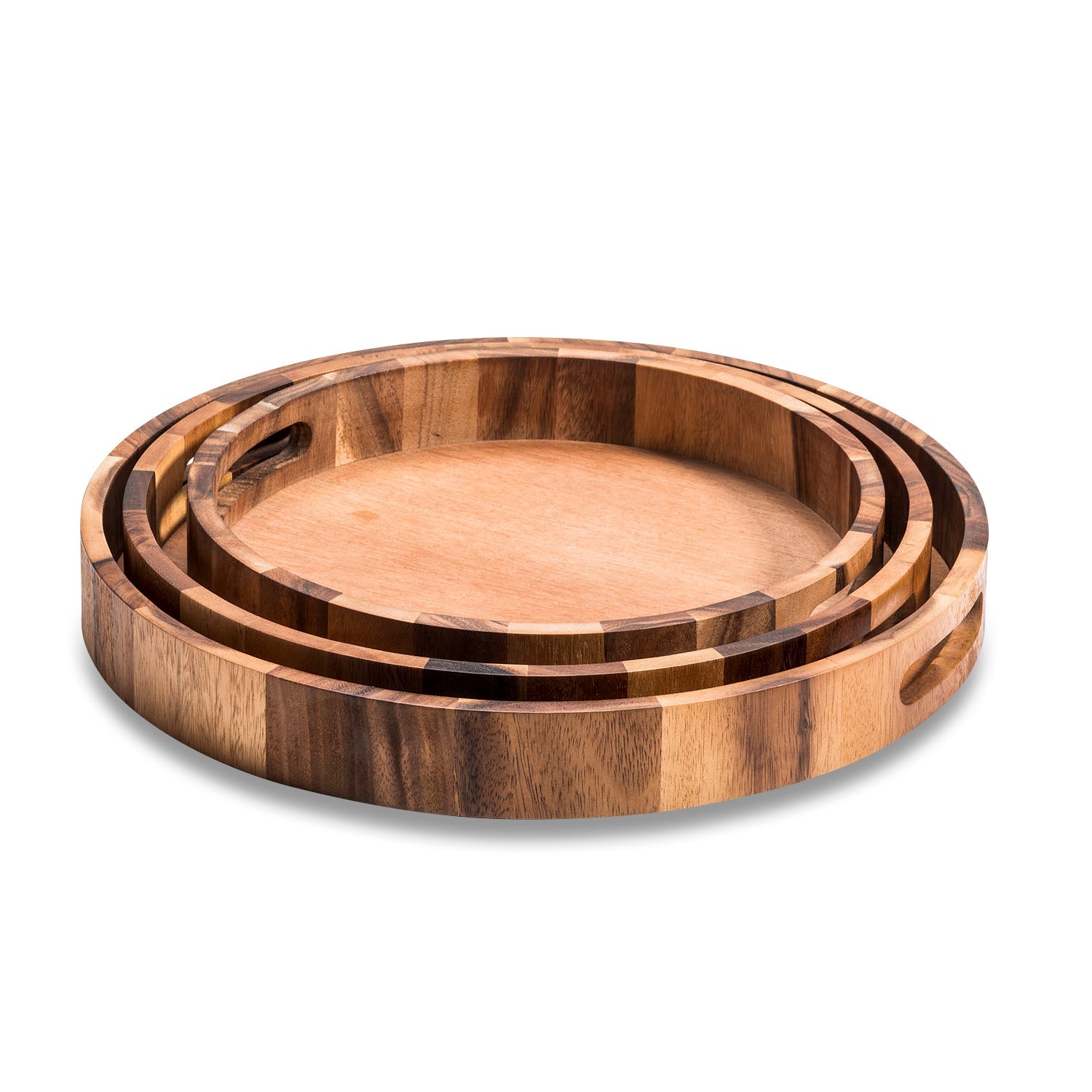 Acacia Round Serving Tray