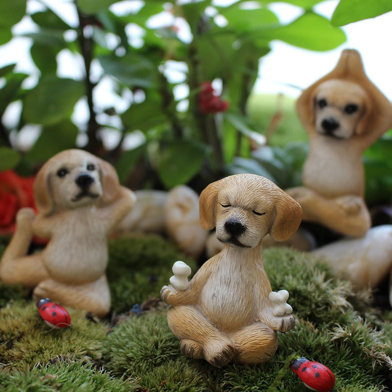Mini Puppy Garden Ornament