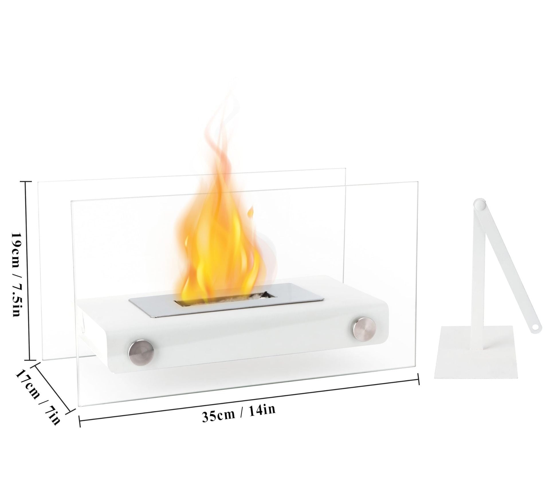 Tabletop ethanol fireplace