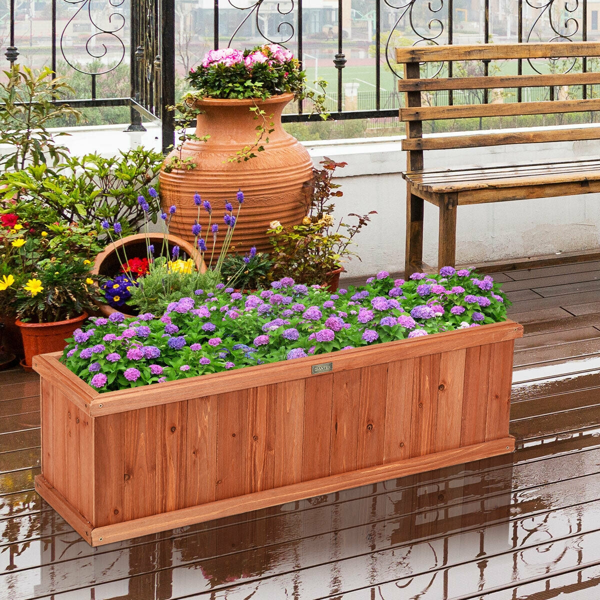 Wooden Decorative Planter Box