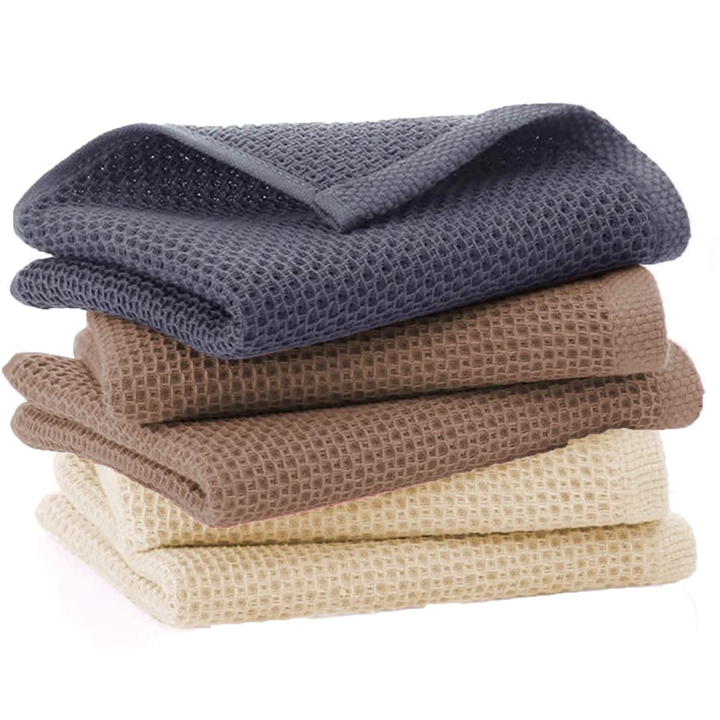 Cotton Waffle Woven Kitchen Towels 6-pack