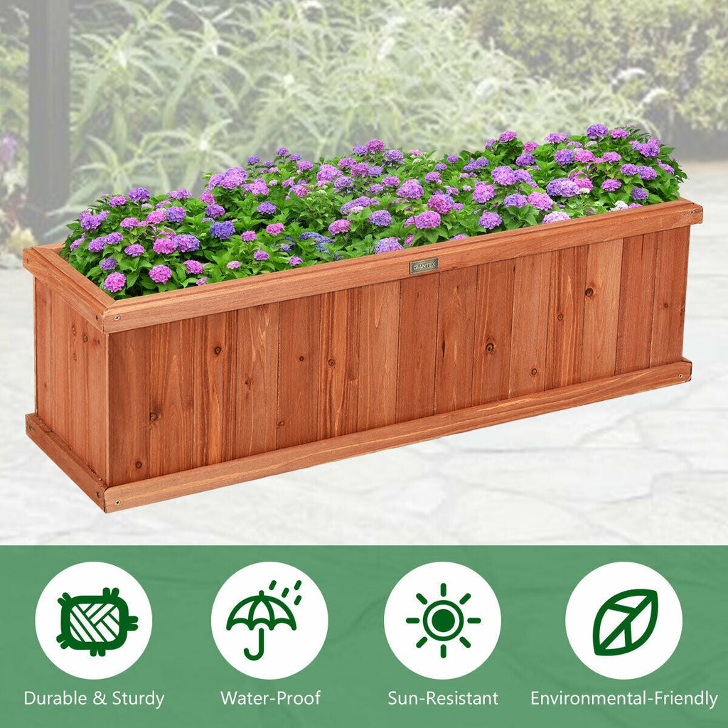 Wooden Decorative Planter Box