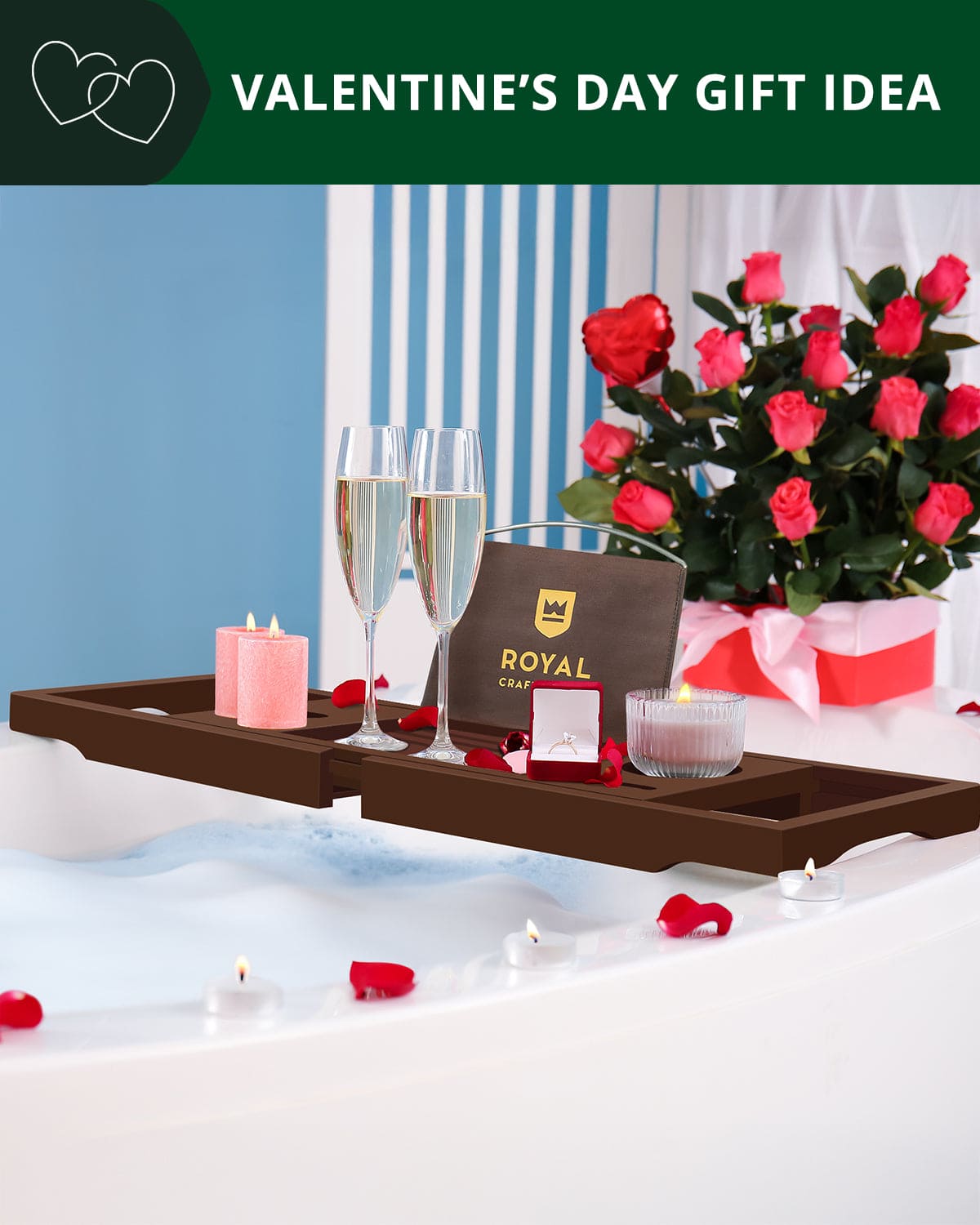 Bathtub Caddy Tray - Brown