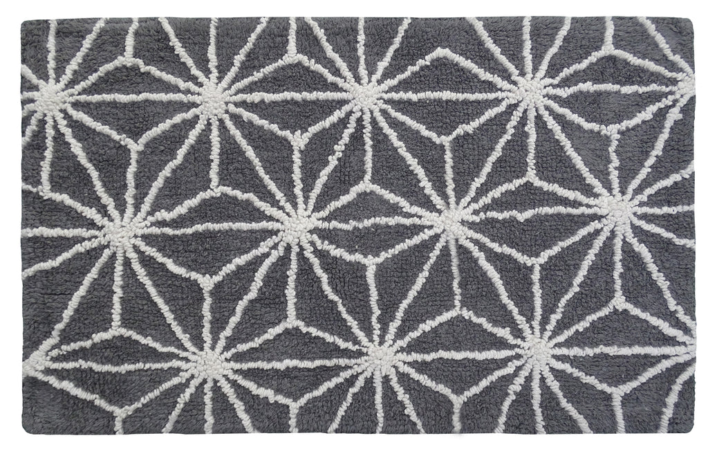 Geometric Pattern in Grey & Ivory