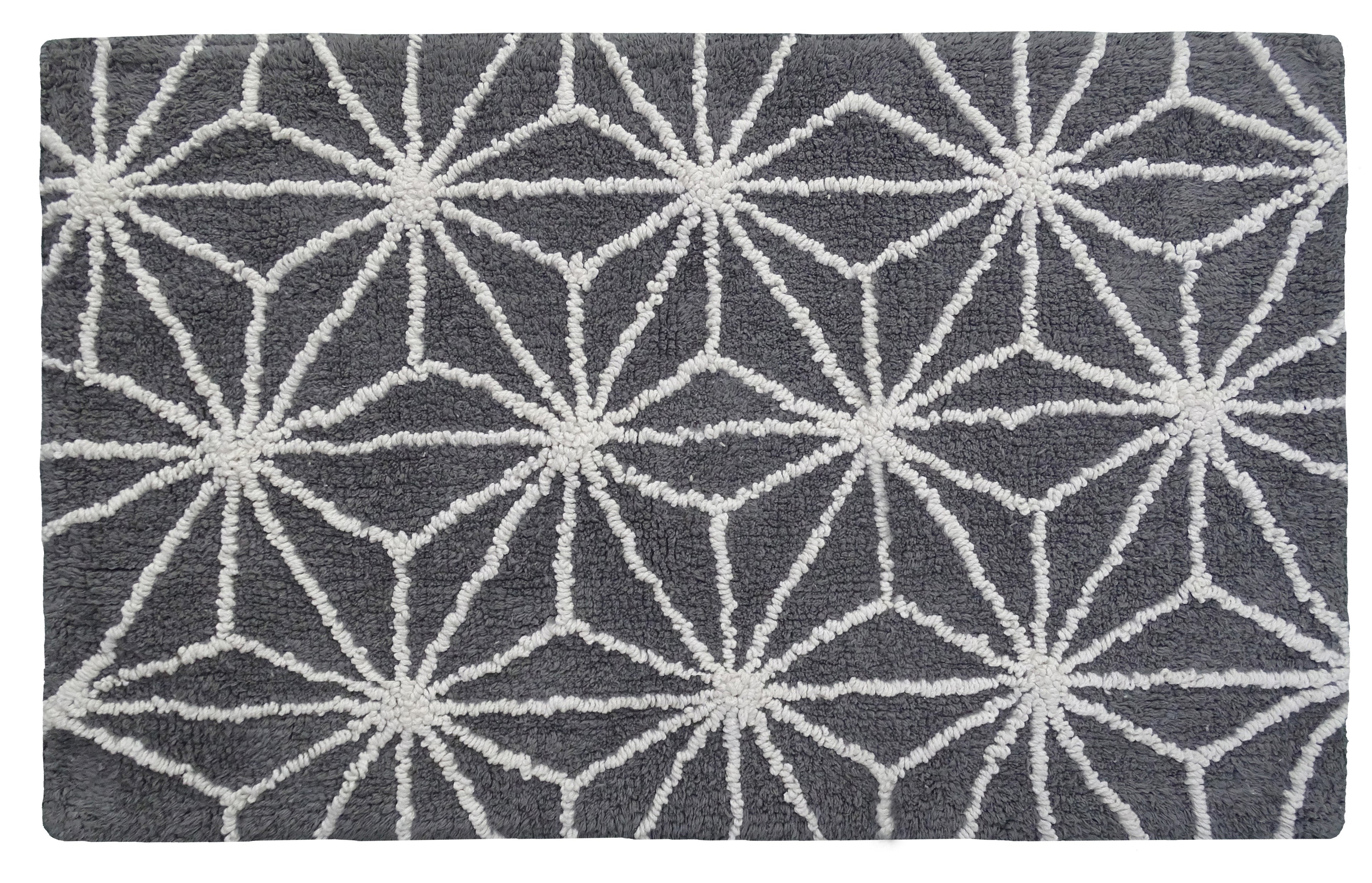 Geometric Pattern in Grey & Ivory