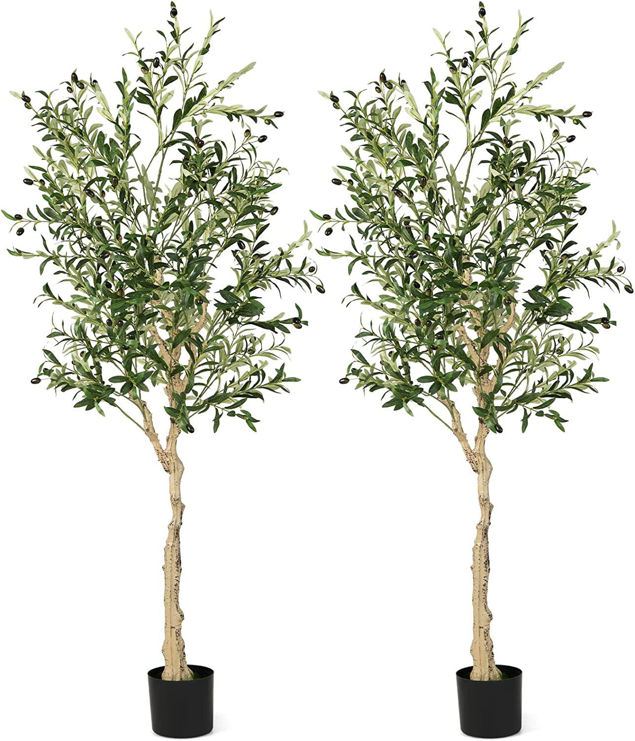 Artificial Olive Tree in Cement Pot