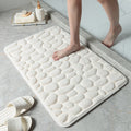 Cobblestone Embossed Memory Foam Bath Mat