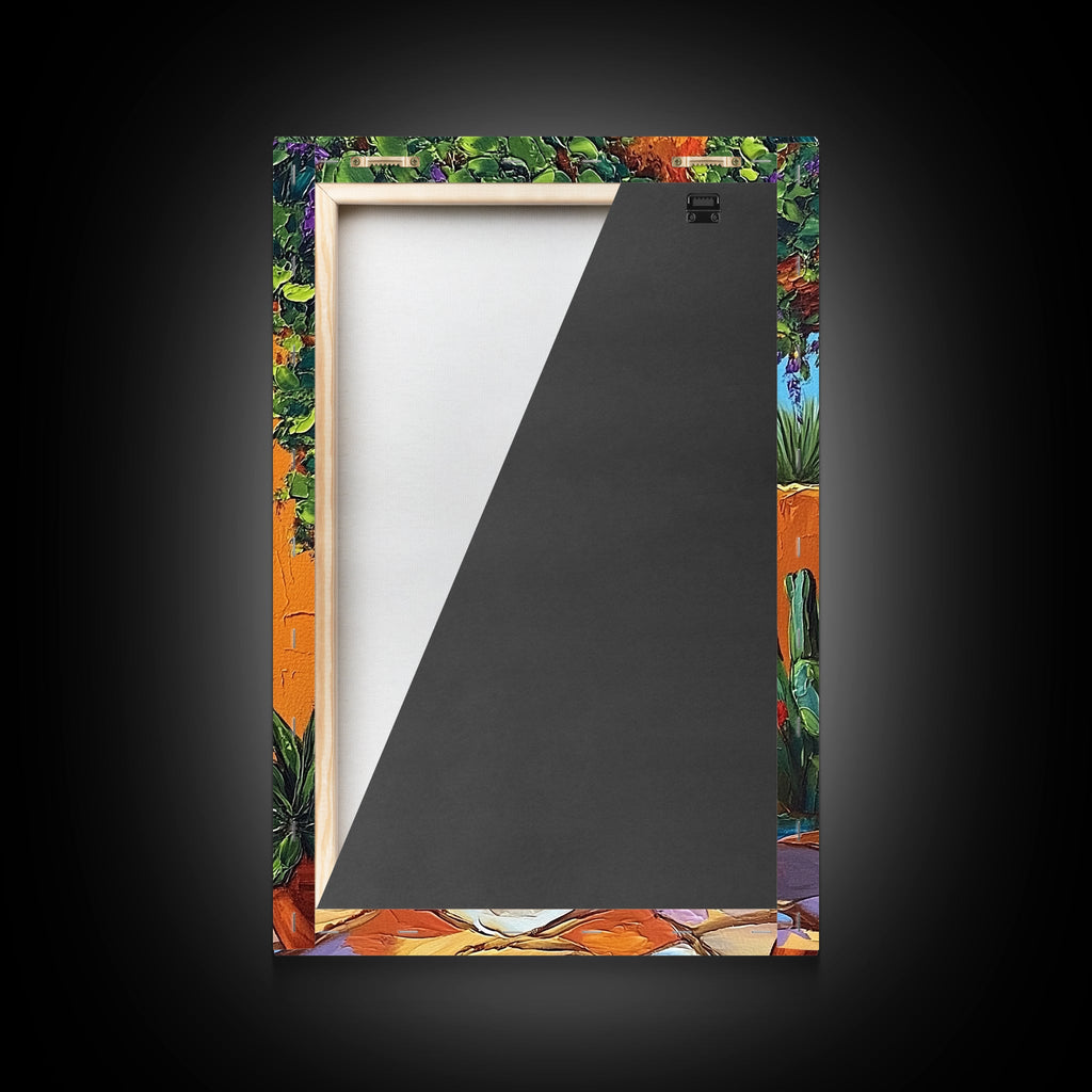 Spanish Doorway Framed Canvas Print