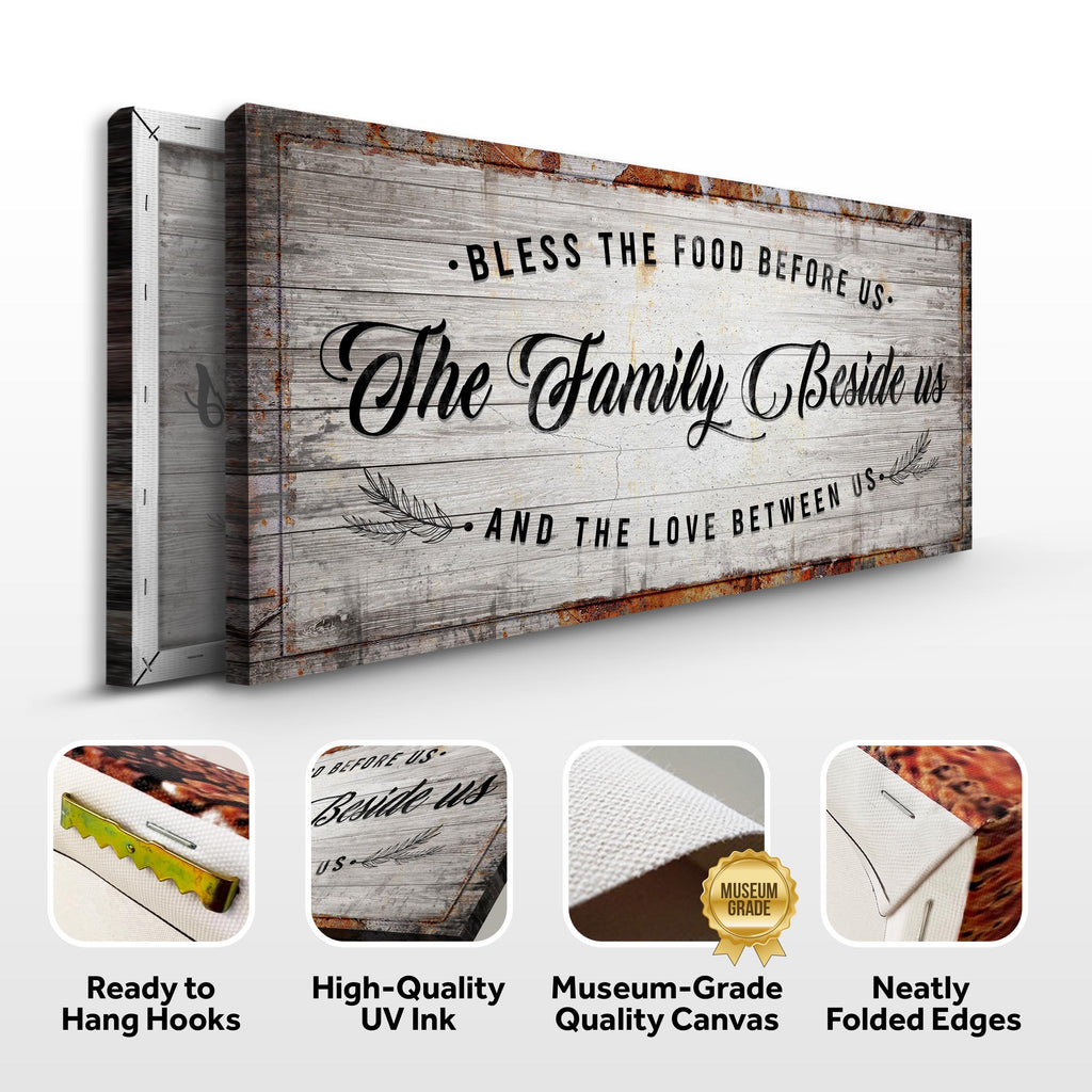 Bless The Food Before Us - Kitchen Sign