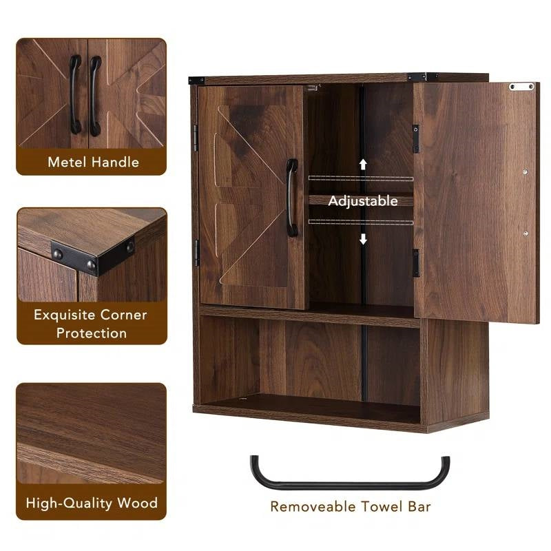Farmhouse Bathroom Wall Cabinet