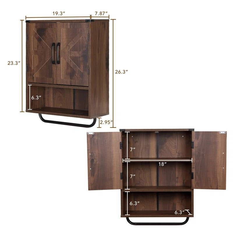 Farmhouse Bathroom Wall Cabinet
