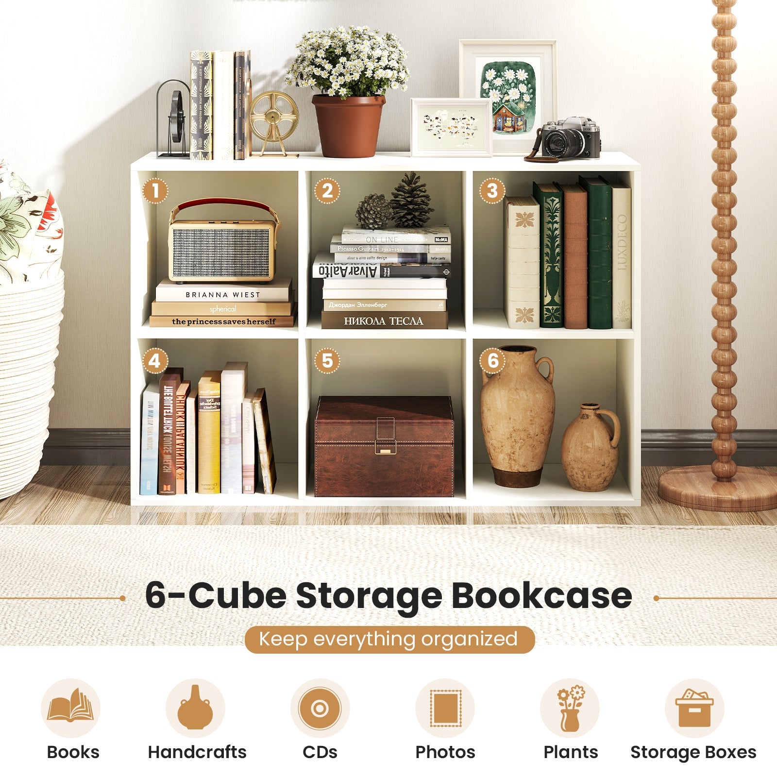 6-Cube Bookcase