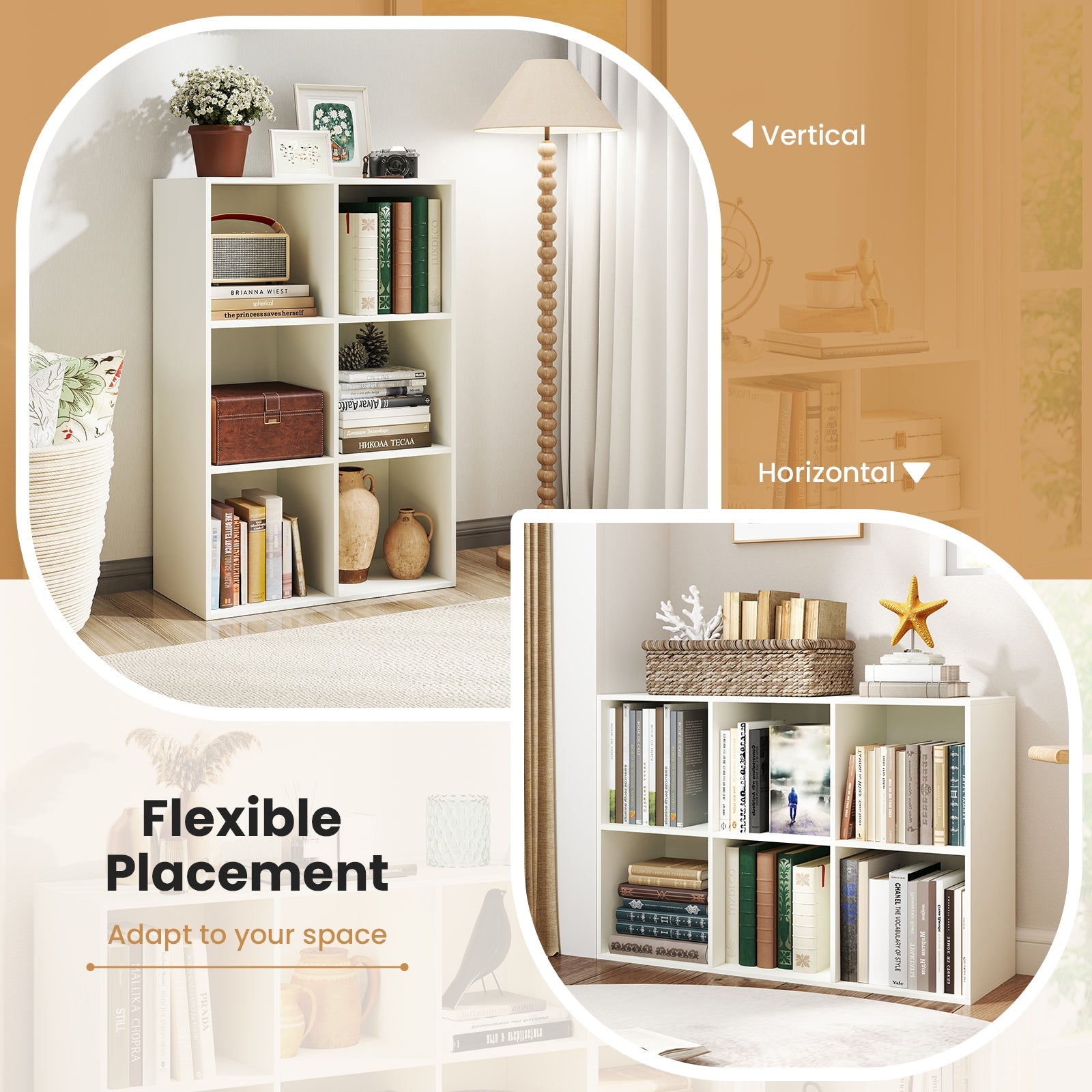 6-Cube Bookcase