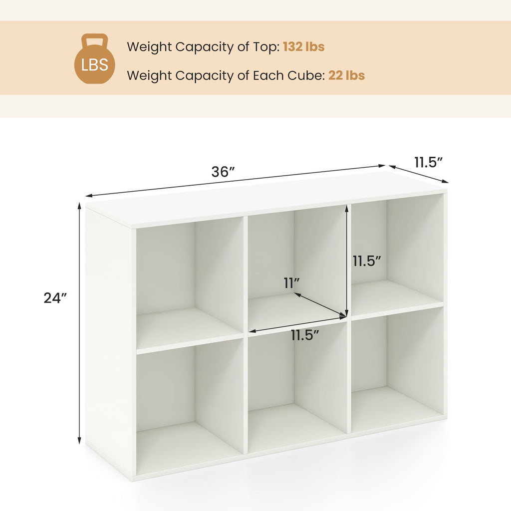 6-Cube Bookcase