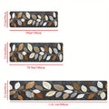 Leaf Pattern Gradient Grey Rug