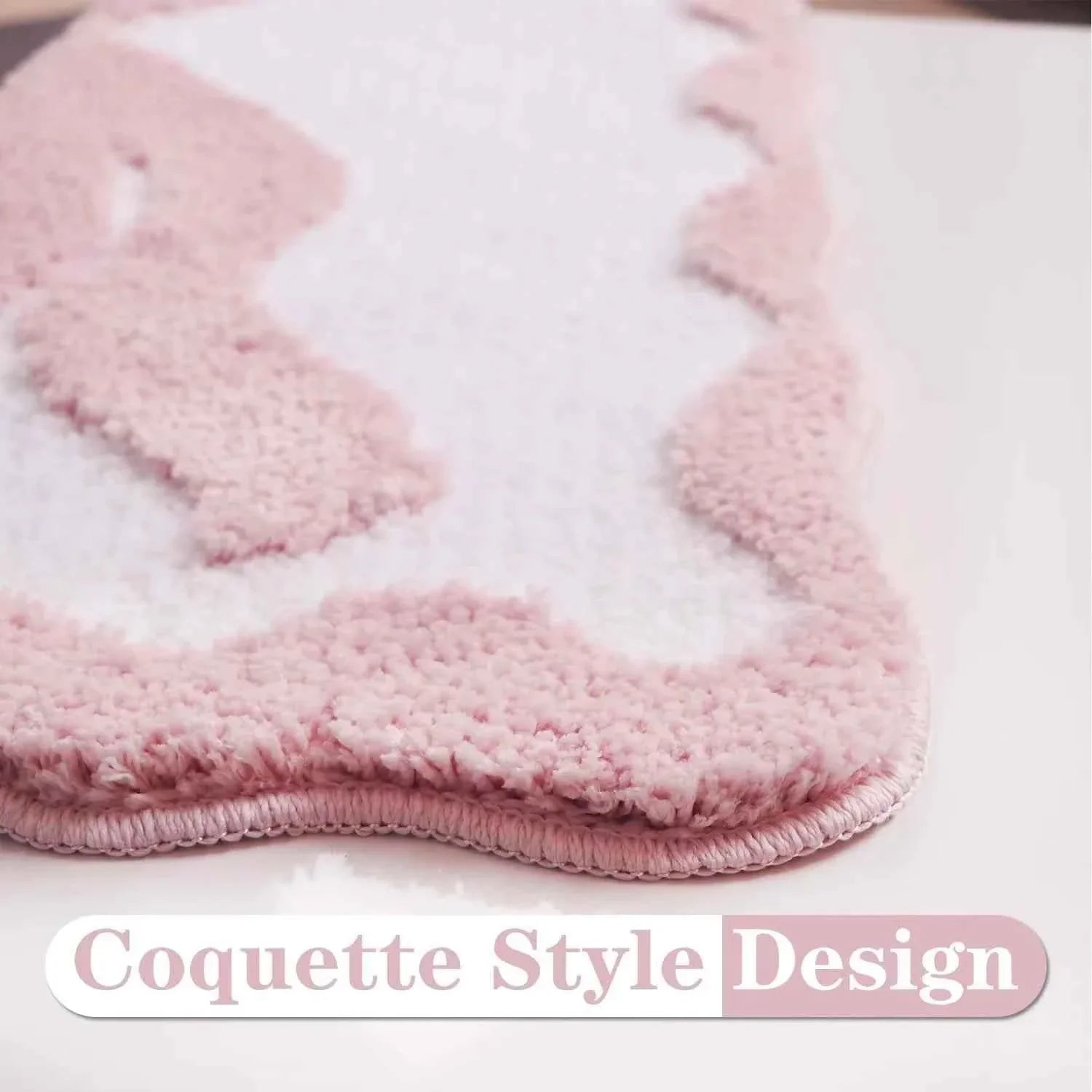 Pink Bow Bath Mat