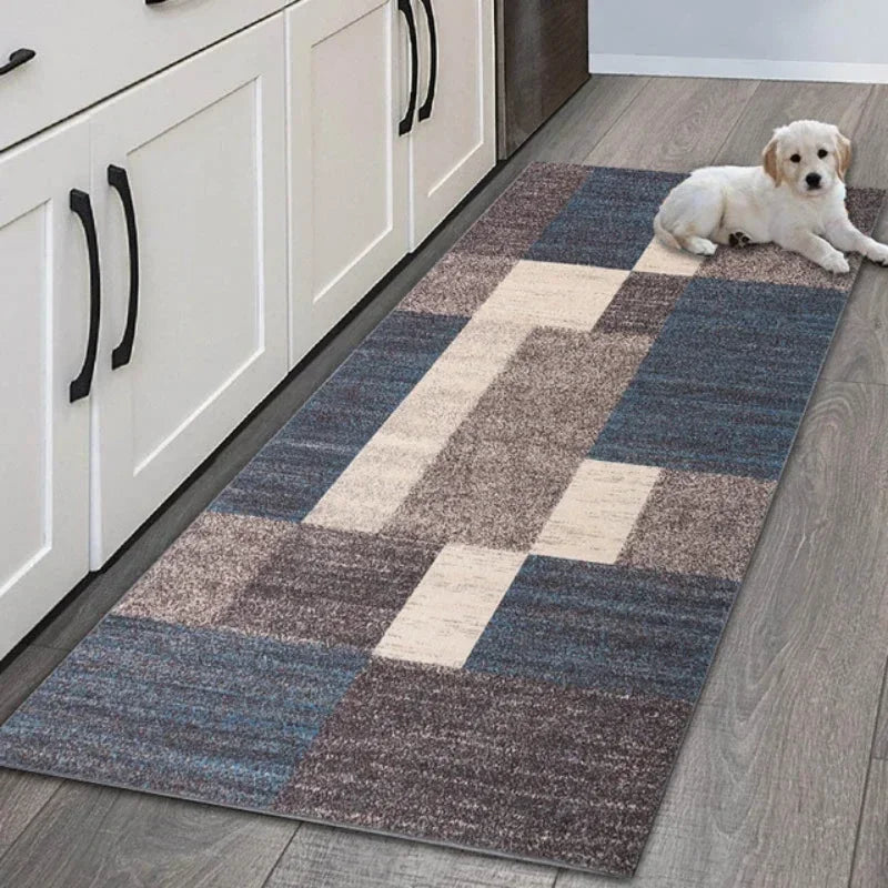 Modern Geometric Patchwork Runner