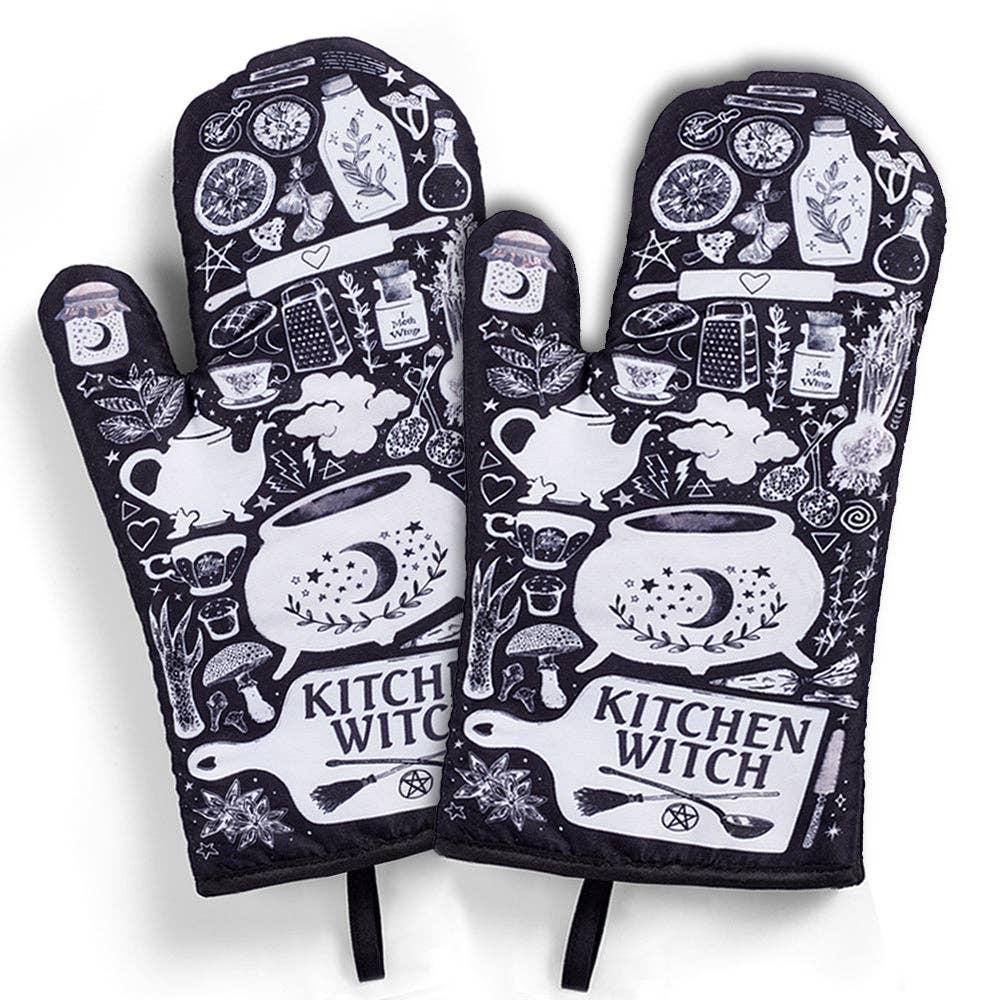 Kitchen Witch Oven Mitt