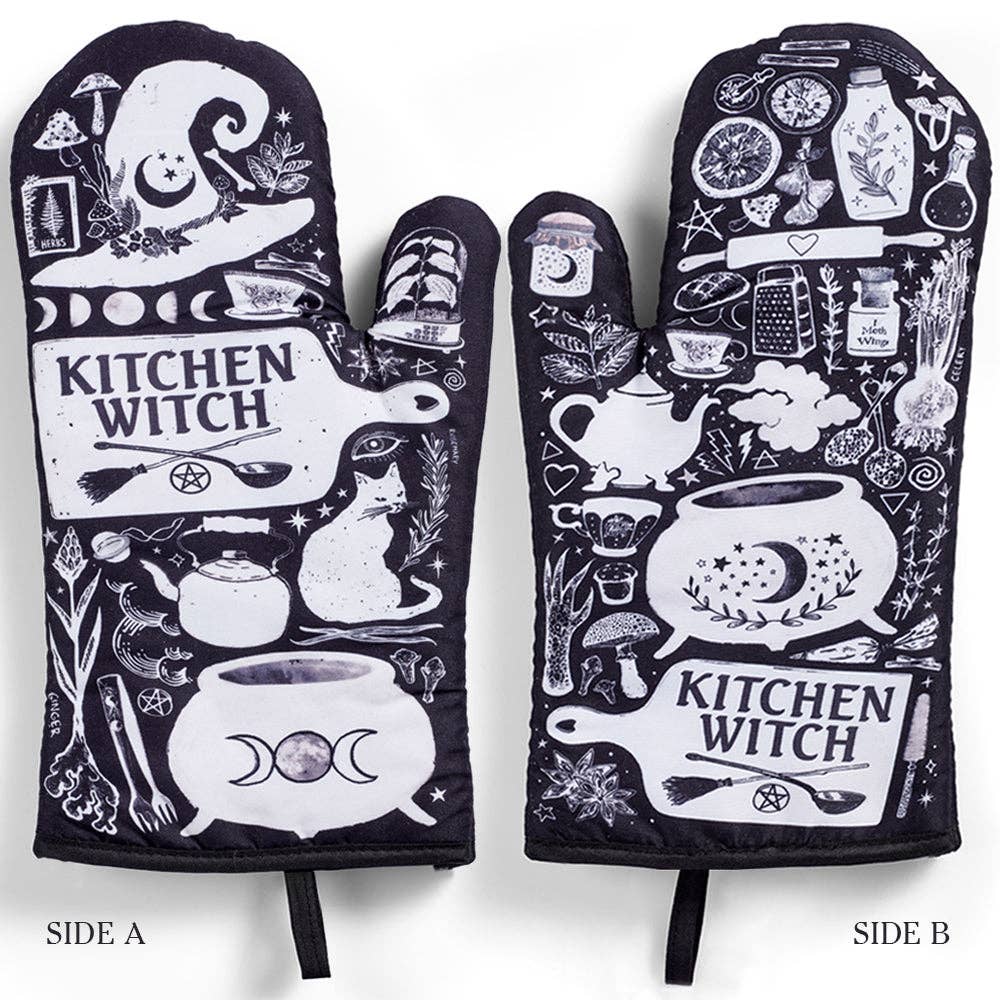 Kitchen Witch Oven Mitt
