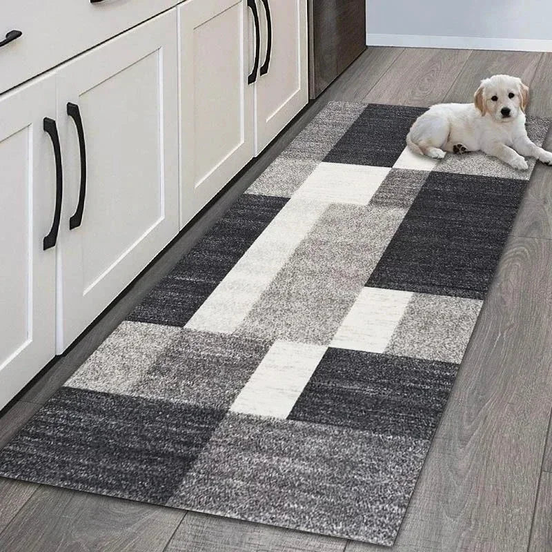 Modern Geometric Patchwork Runner
