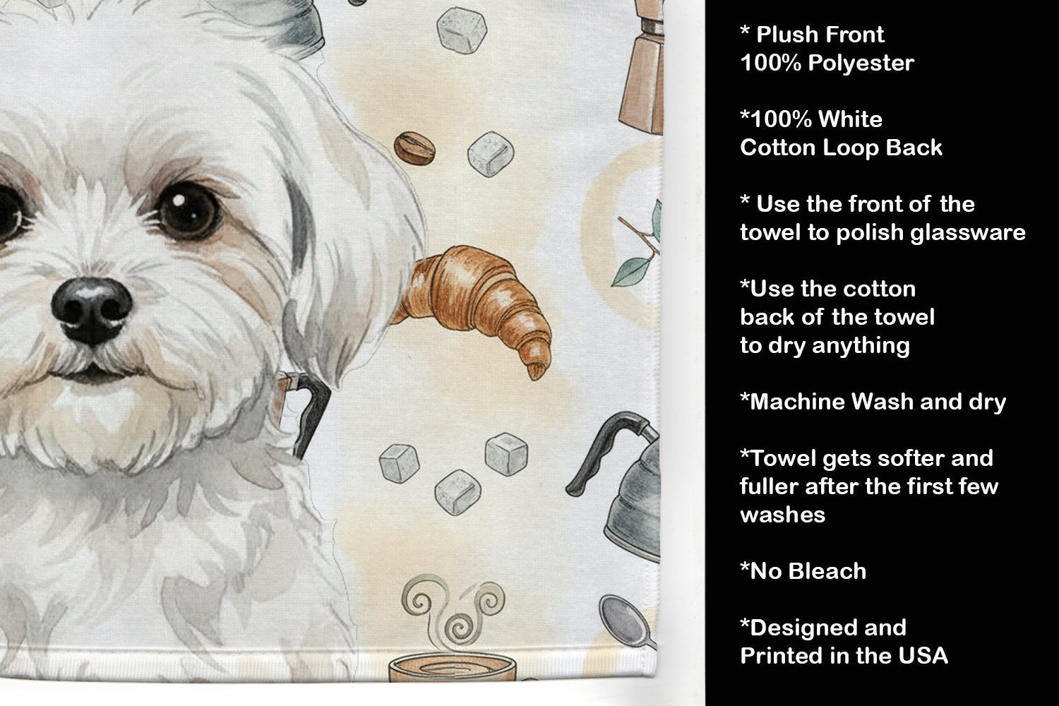 Maltese Coffee Bar Kitchen Towel