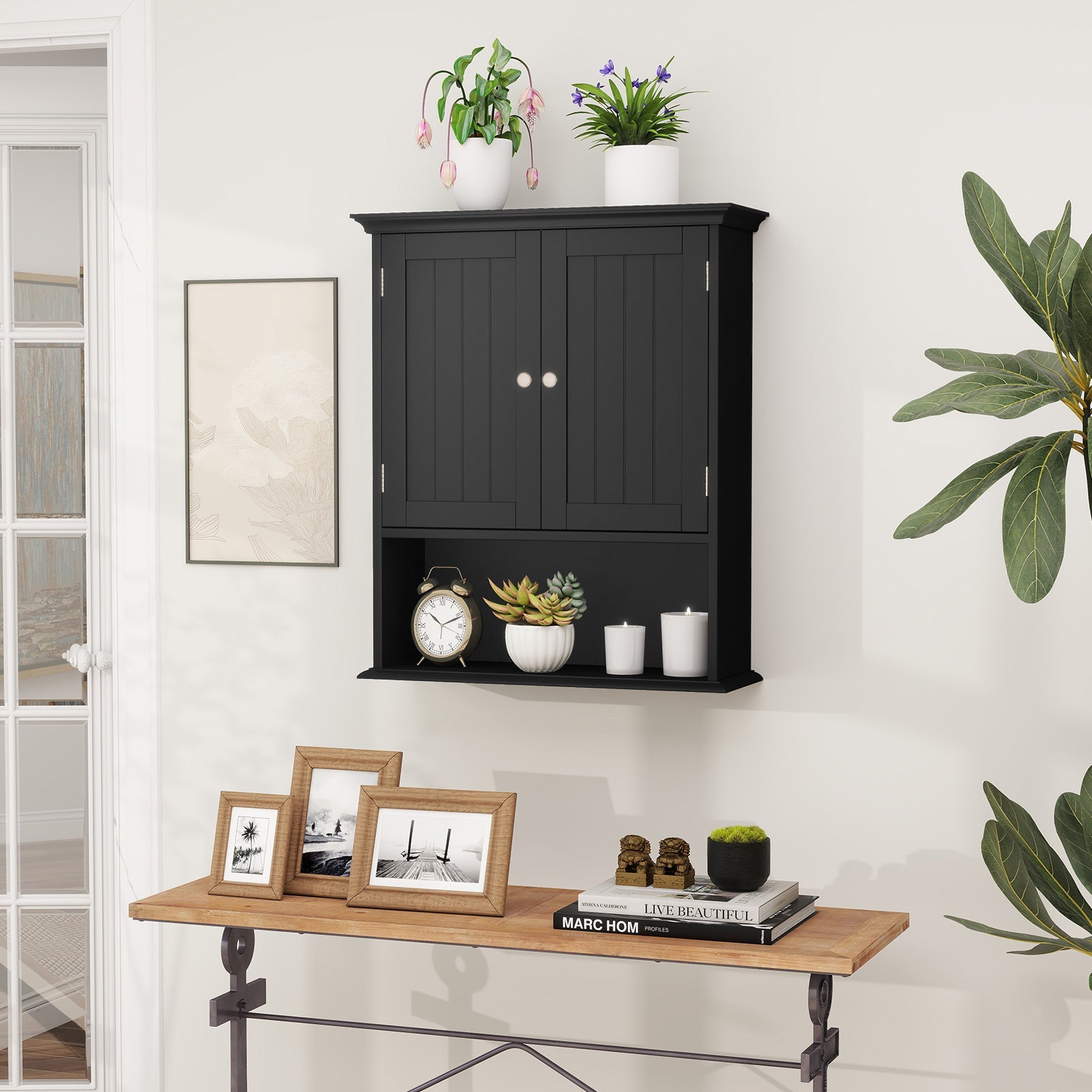 Wall Mount Bathroom Cabinet Storage Organizer