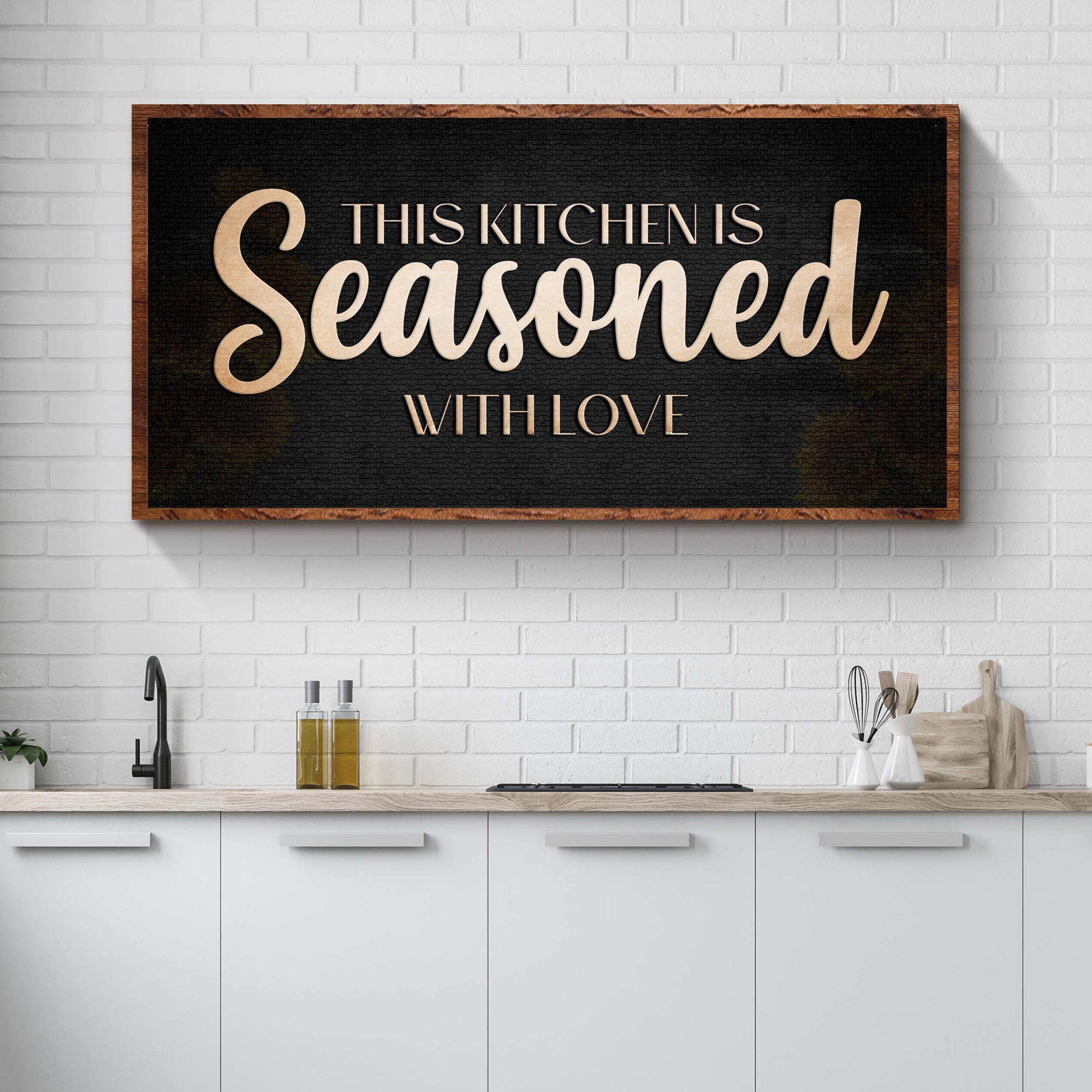 This Kitchen Is Seasoned With Love - Sign