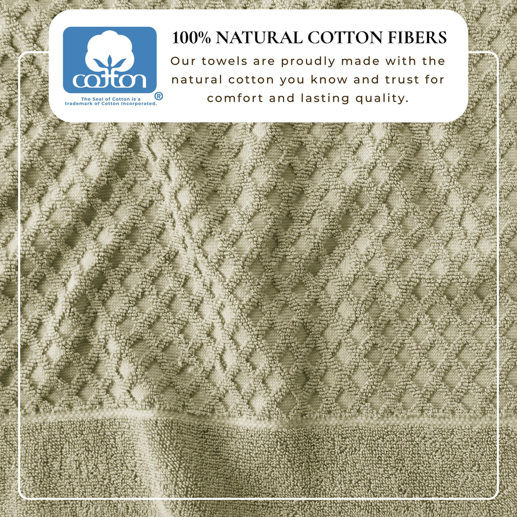 Cotton Diamond Bath Towel Set - Grayson Collection