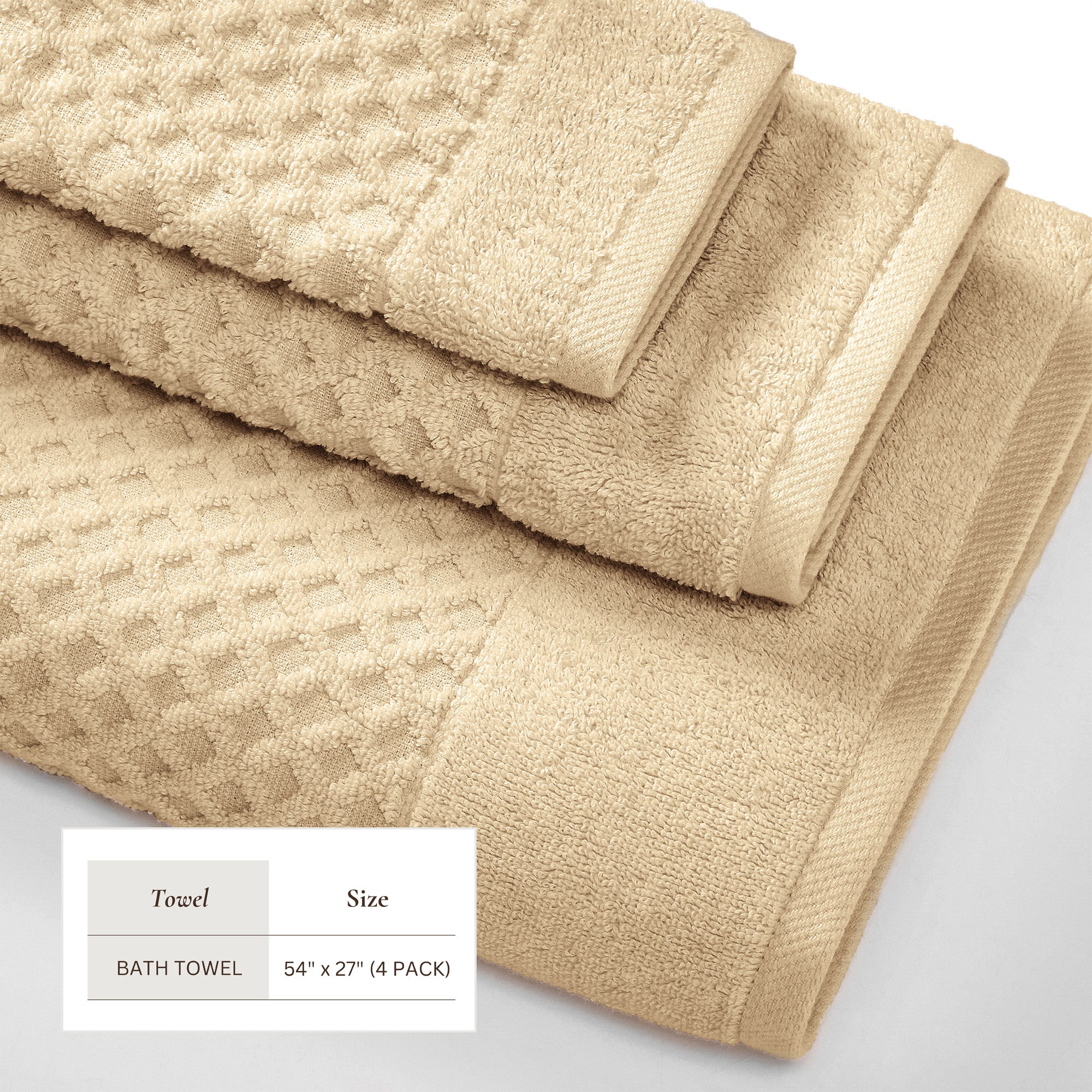 Cotton Diamond Bath Towel Set - Grayson Collection