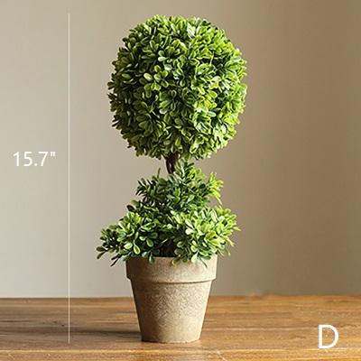 Handcrafted Artificial Boxwood Topiary