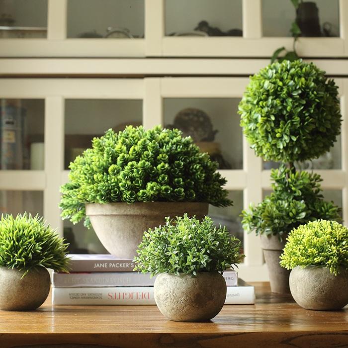 Handcrafted Artificial Boxwood Topiary