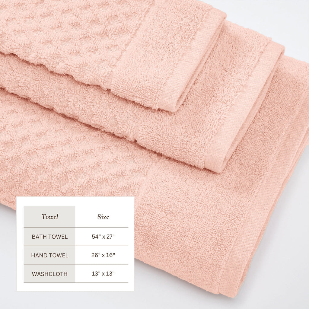 Cotton Diamond Bath Towel Set - Grayson Collection
