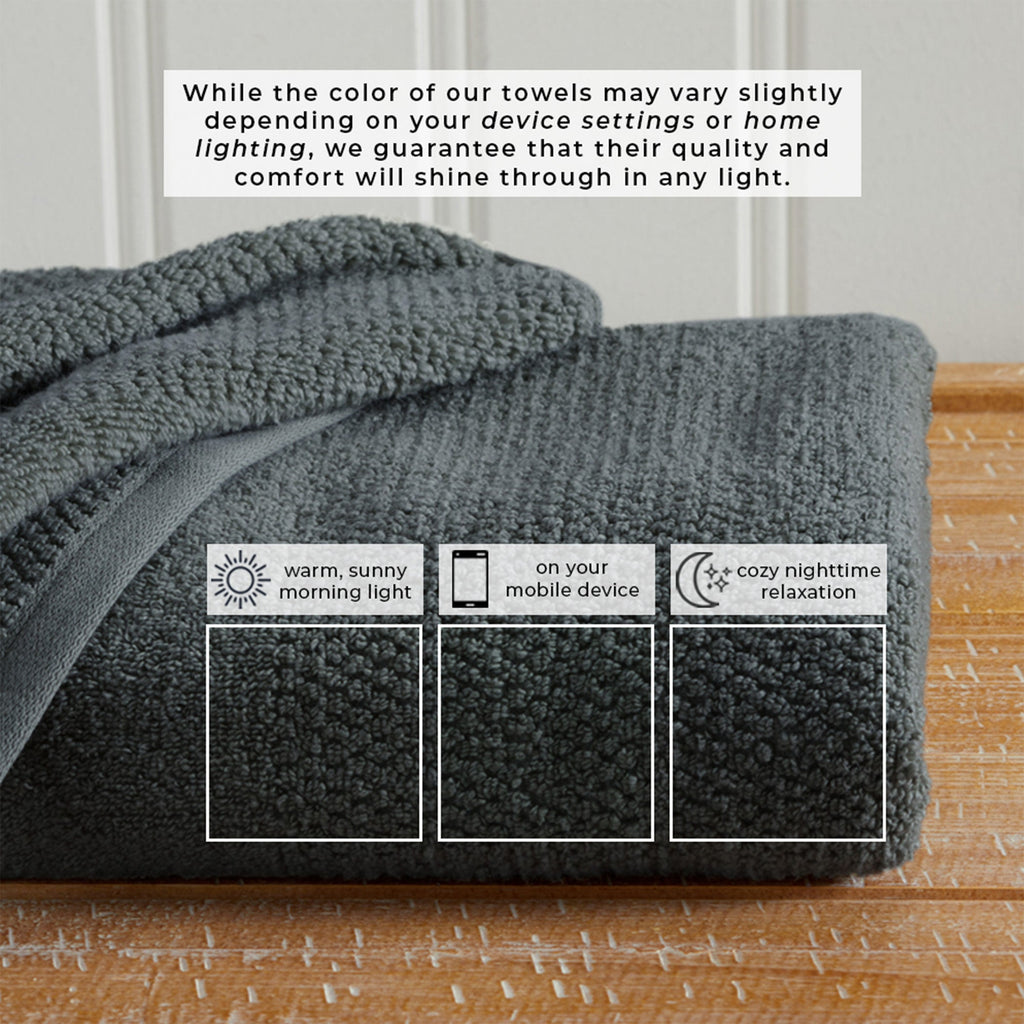 Woven Texture Bath Towel Set - Marbella Collection