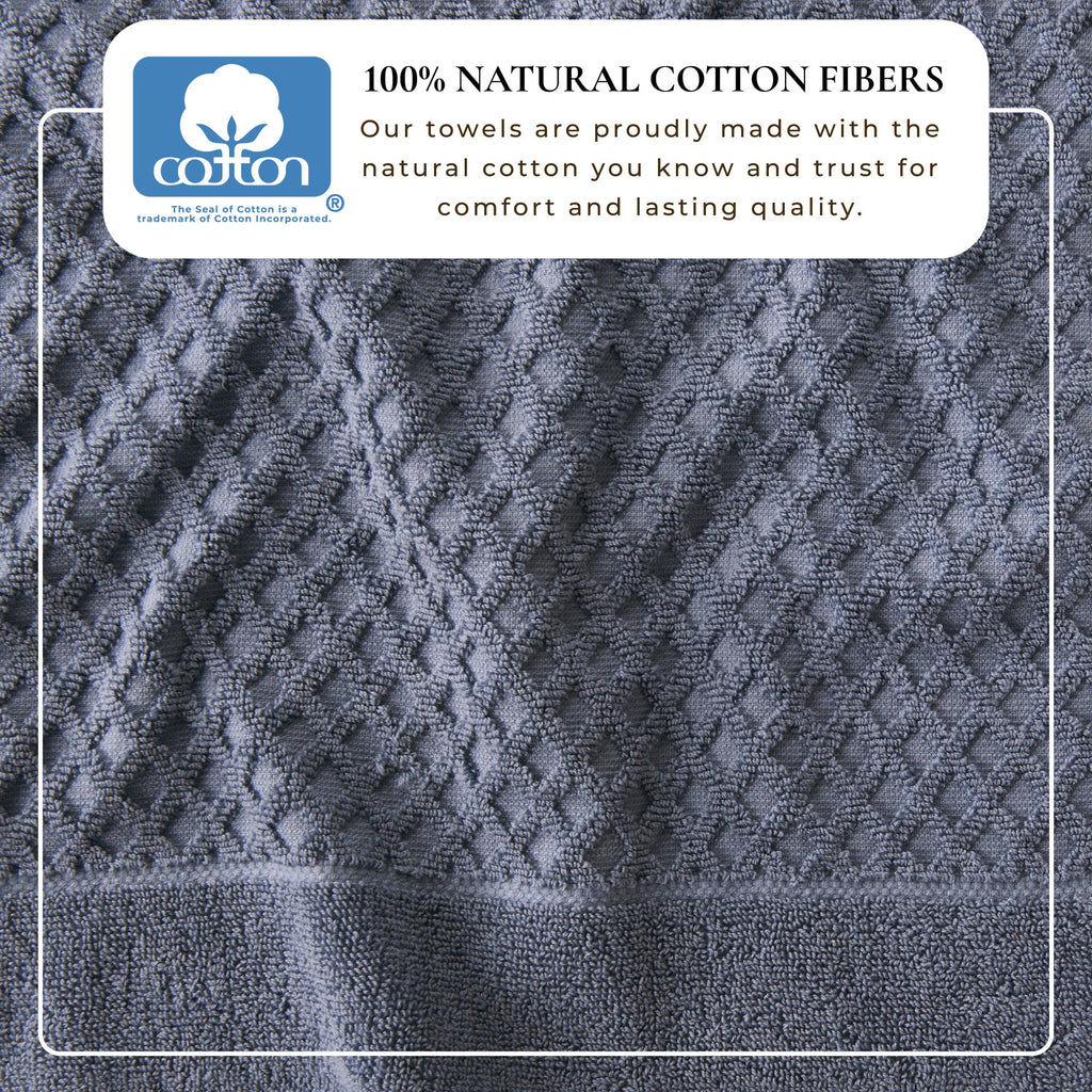 Cotton Diamond Bath Towel Set - Grayson Collection