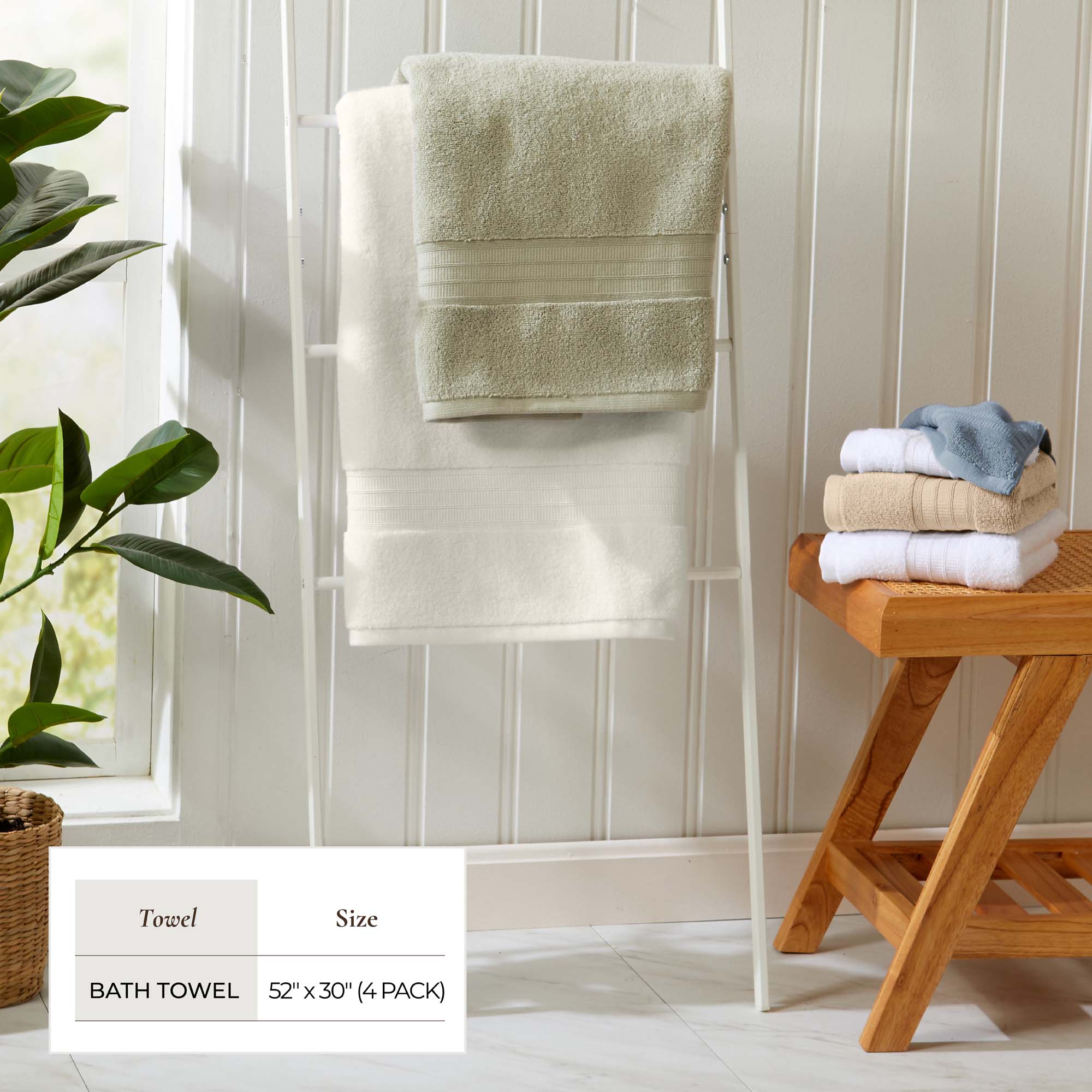 Cotton Premium Bath Towel Set - Chiara Collection