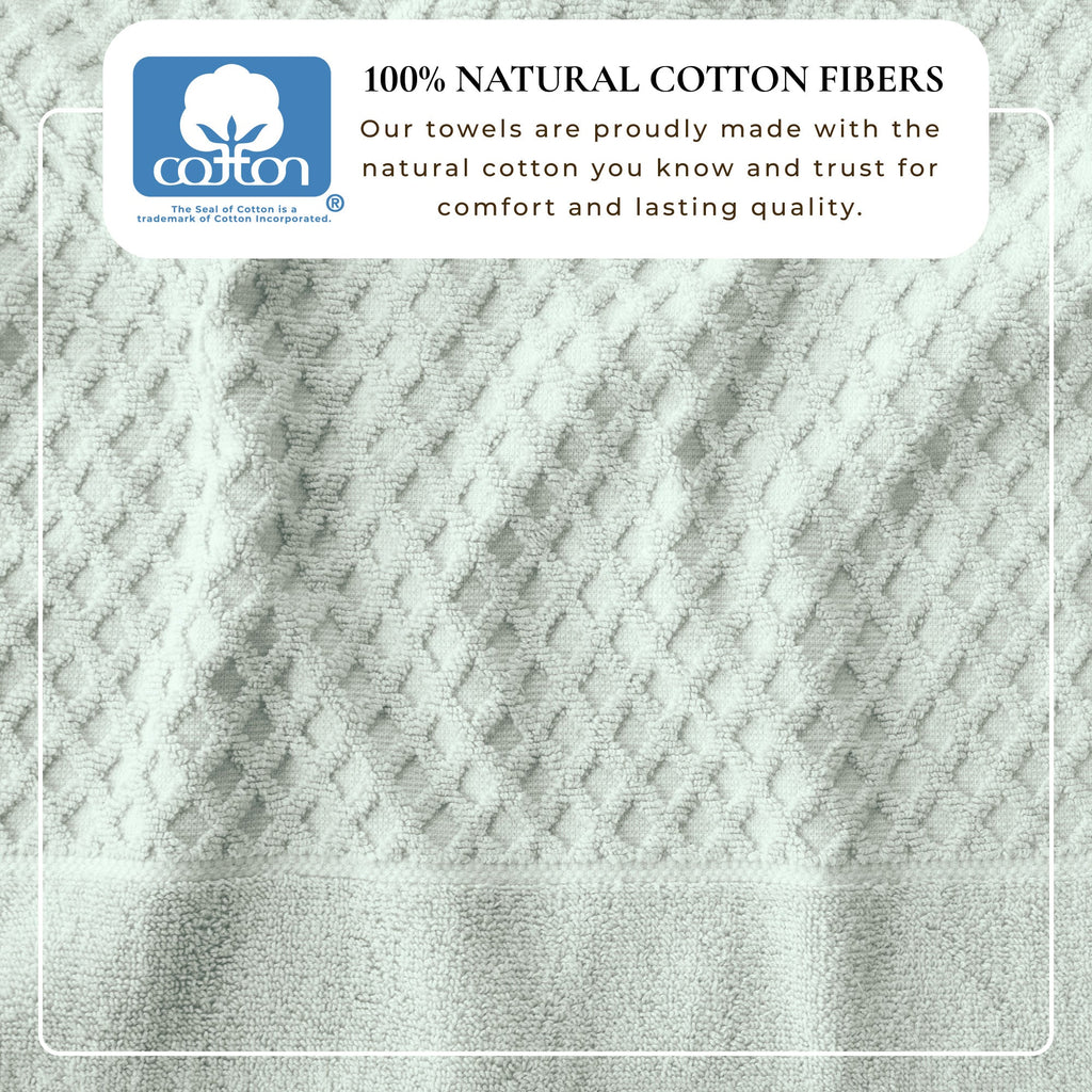 Cotton Diamond Bath Towel Set - Grayson Collection