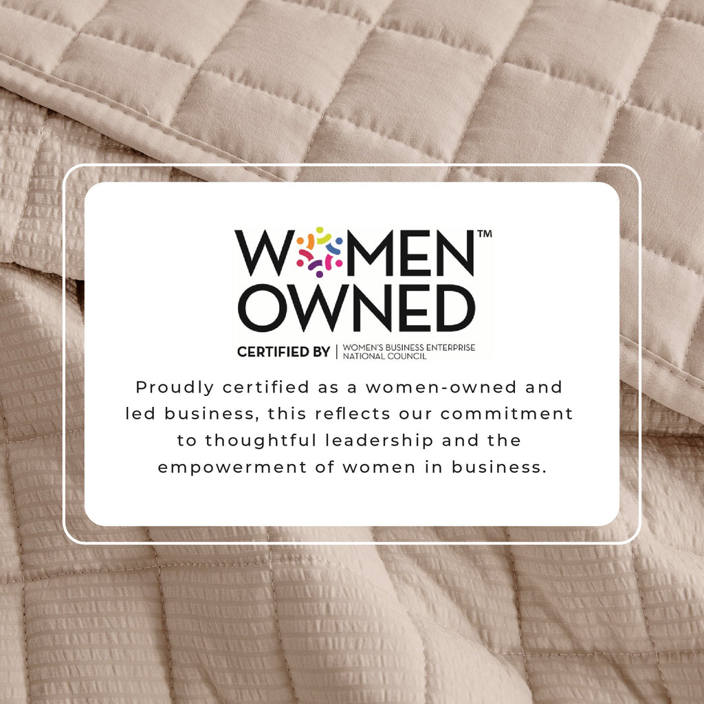 Box-Stitched Quilt Set - Seersucker Collection