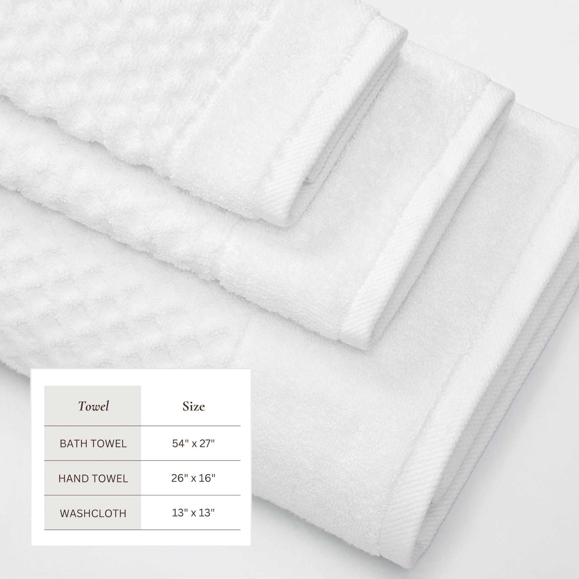 Cotton Diamond Bath Towel Set - Grayson Collection