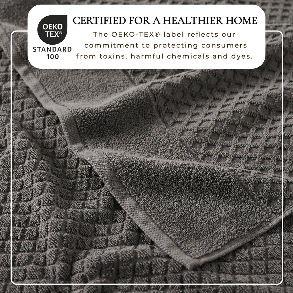 Cotton Diamond Bath Towel Set - Grayson Collection